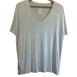 XL Lou & Grey Soft V-Neck T-Shirt Relaxed Fit Everyday‎ Basic Top